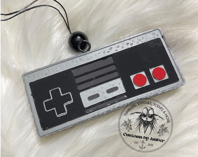 Retro Gamer Controller Freshie, 80s Nostalgic Auto Scent, Aroma Beads Charm