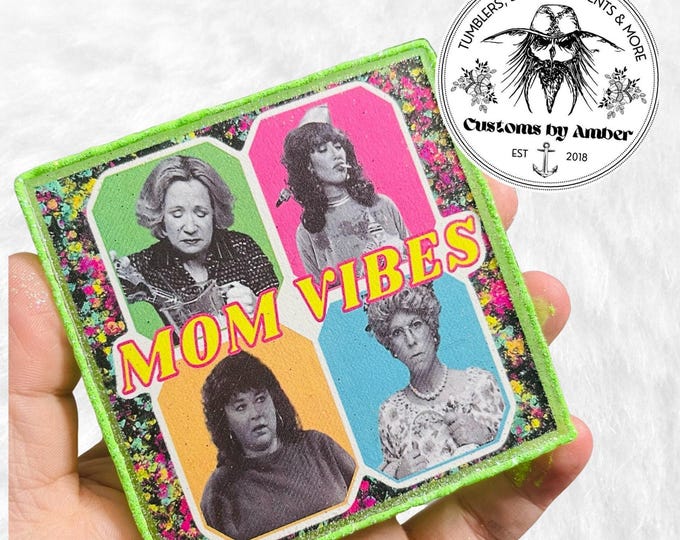 Mom Vibes Car Freshie: 90s Retro Aroma Bead Decor, Hanging Vehicle Fragrance