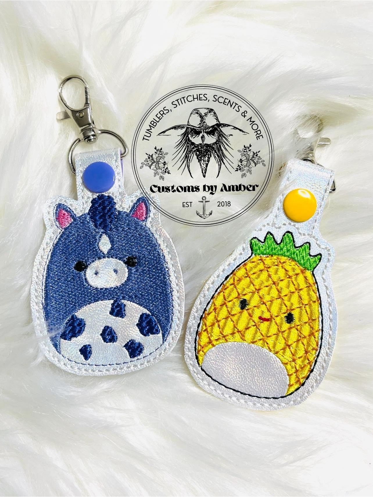 Pineapple Felt Keychain Kawaii Keychain Backpack Accesory