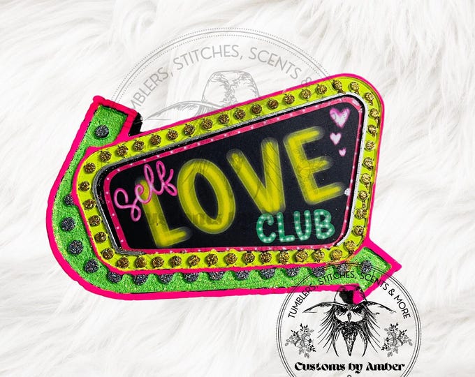 Self Love Club Car Freshie: Handmade Scented Car Decor