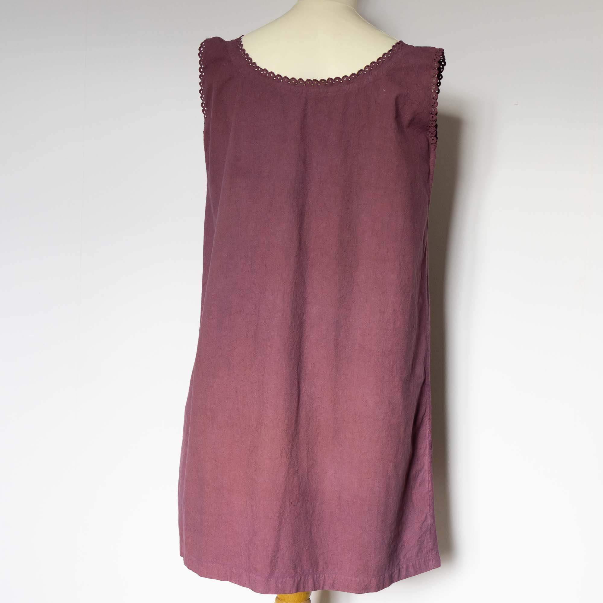 Antique Vintage French Shift Dress, Lagenlook Mori Girl Natural Hemp ...