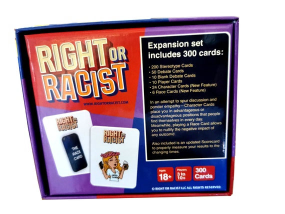 Right or Racist - Funny White Elephant Gifts - Xmas Gag Gift - Adult Party  Game