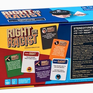 Right or Racist - Funny White Elephant Gift - Adult Party Game - Gag Gift for Adults - Etsy