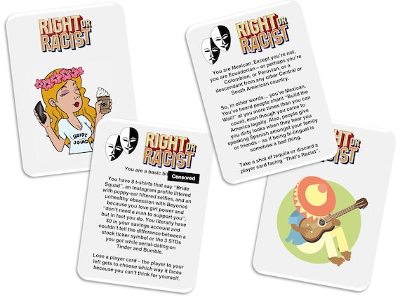 Right or Racist - Funny White Elephant Gifts - Xmas Gag Gift - Adult Party  Game