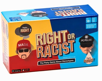 Right Or Racist - Adult Party Game - Gag Gift for Adults