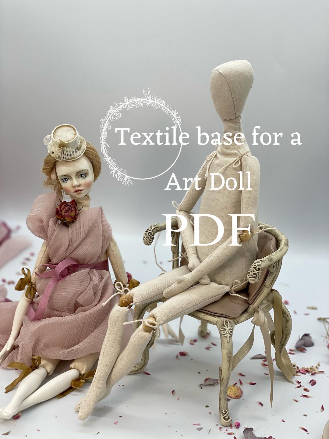 Movable Textile Art Doll Sewing Pattern PDF Tutorial Rag Body Doll