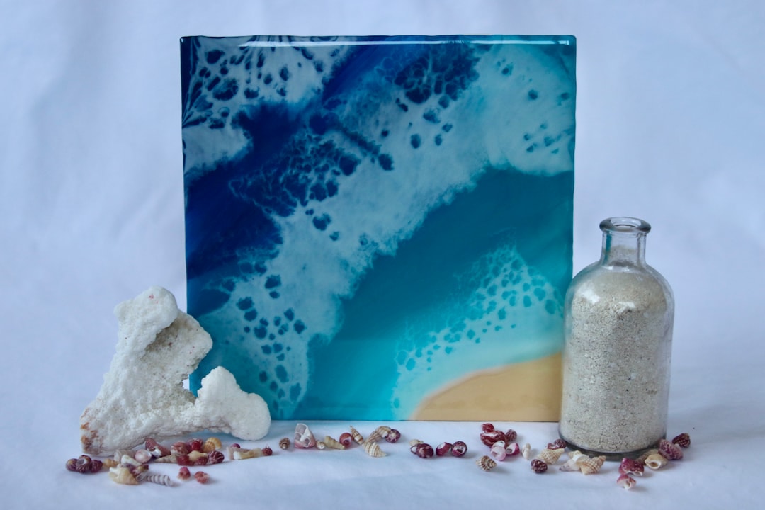 Epoxy Resin Ocean Wave Tile - 6x6 - Etsy