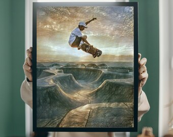 Printable Wall Art | Skateboard Art | Skateboard Wall Art | Skateboard Poster | Skateboard Gifts | Printable Art | Home Decor