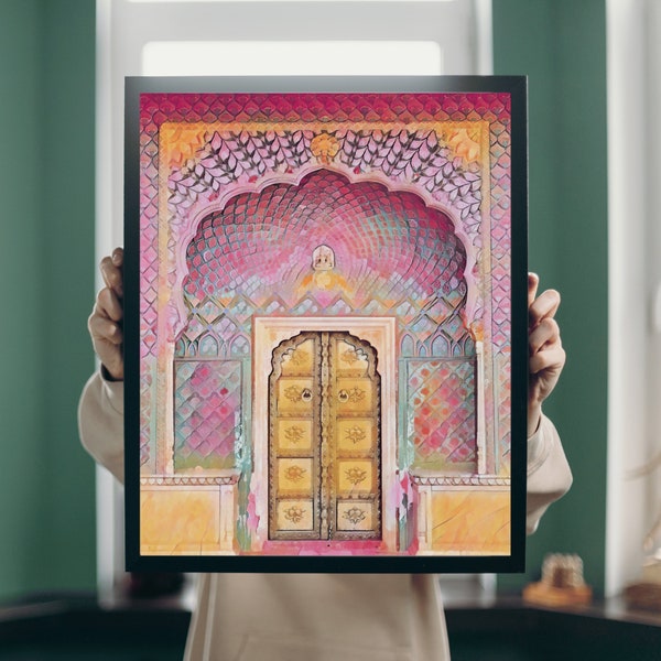 Printable Wall Art | India Art Print | Indian Wall Art | Jaipur Wall Art | India Painting | India Wall Decor | Travel Poster India