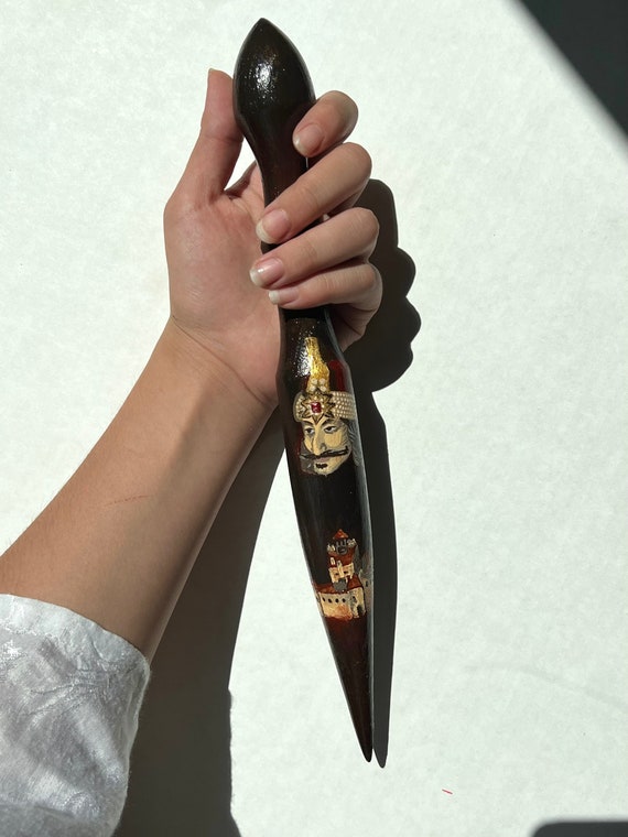 Romanian Art Wood Vampire Stake Transylvania Romania Etsy