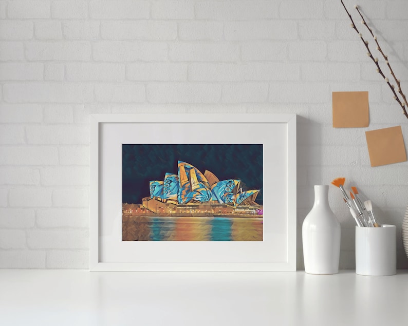 Printable Wall Art Australian Art Sydney Australia Opera House Etsy UK