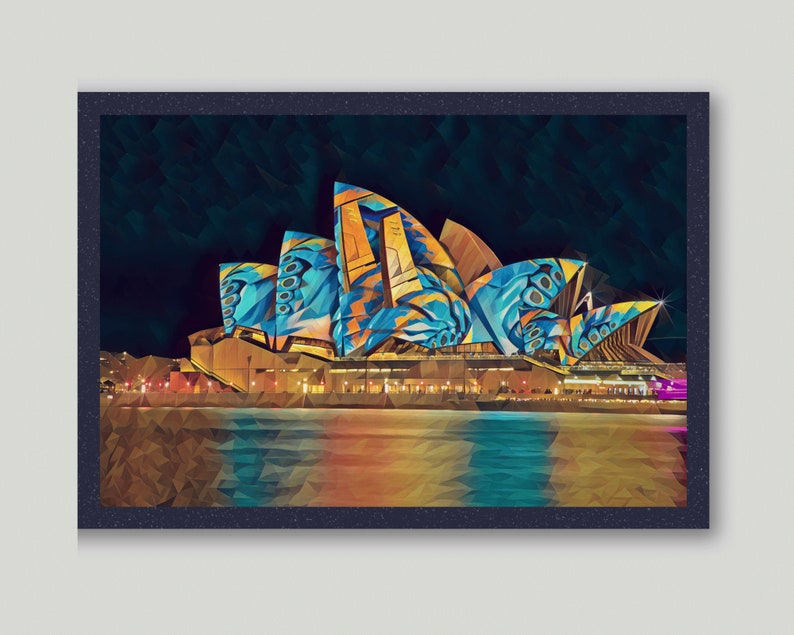 Printable Wall Art Australian Art Sydney Australia Opera House Etsy UK