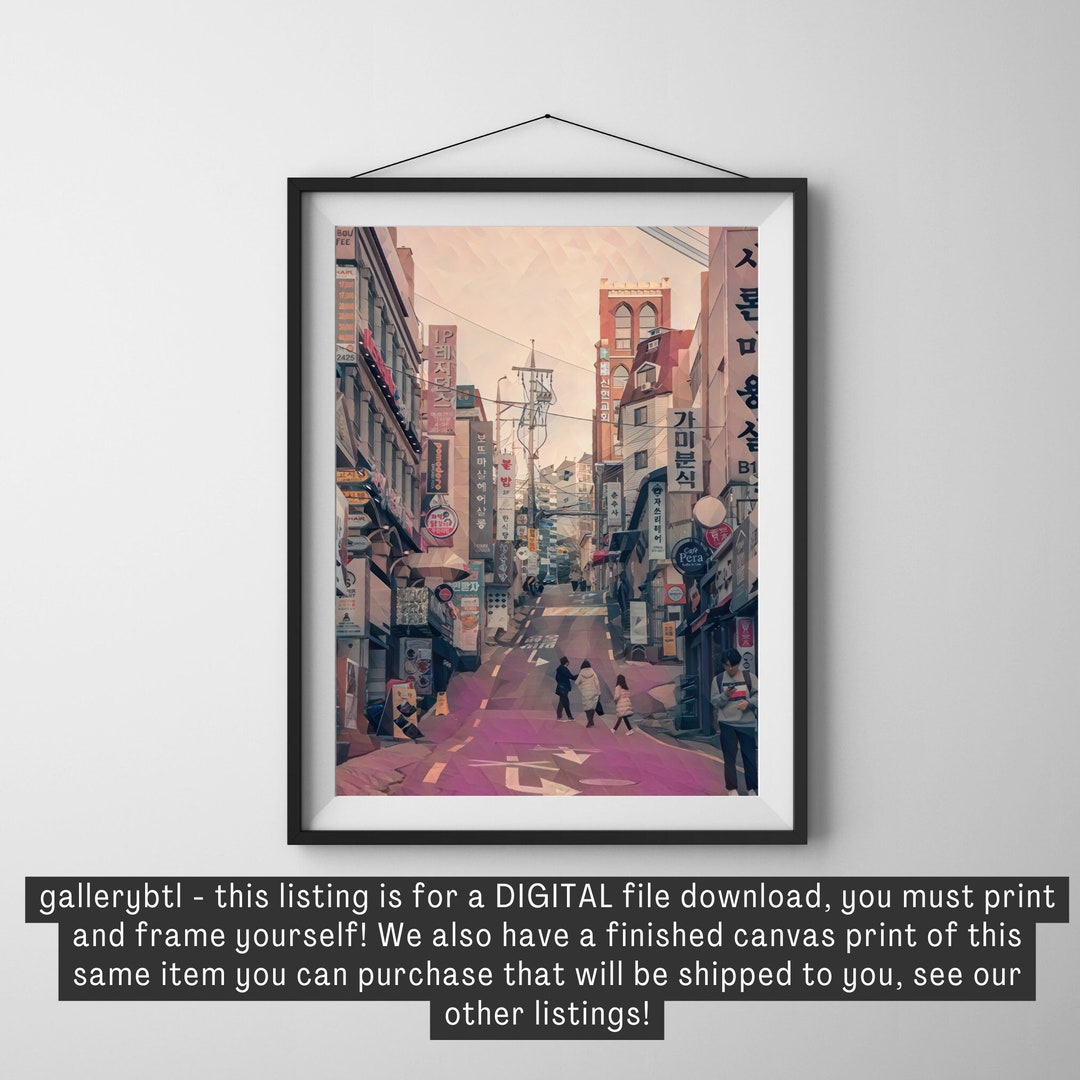 Korean Art Korean Gifts Korean Wall Art Korean Decor Etsy