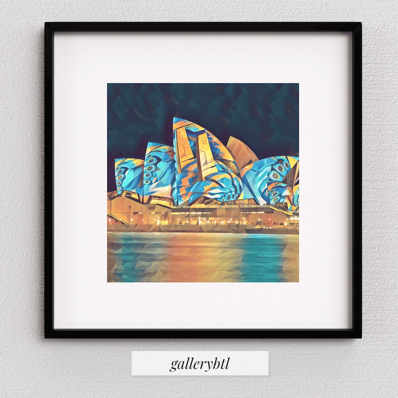 Printable Wall Art Australian Art Sydney Australia Opera House Etsy