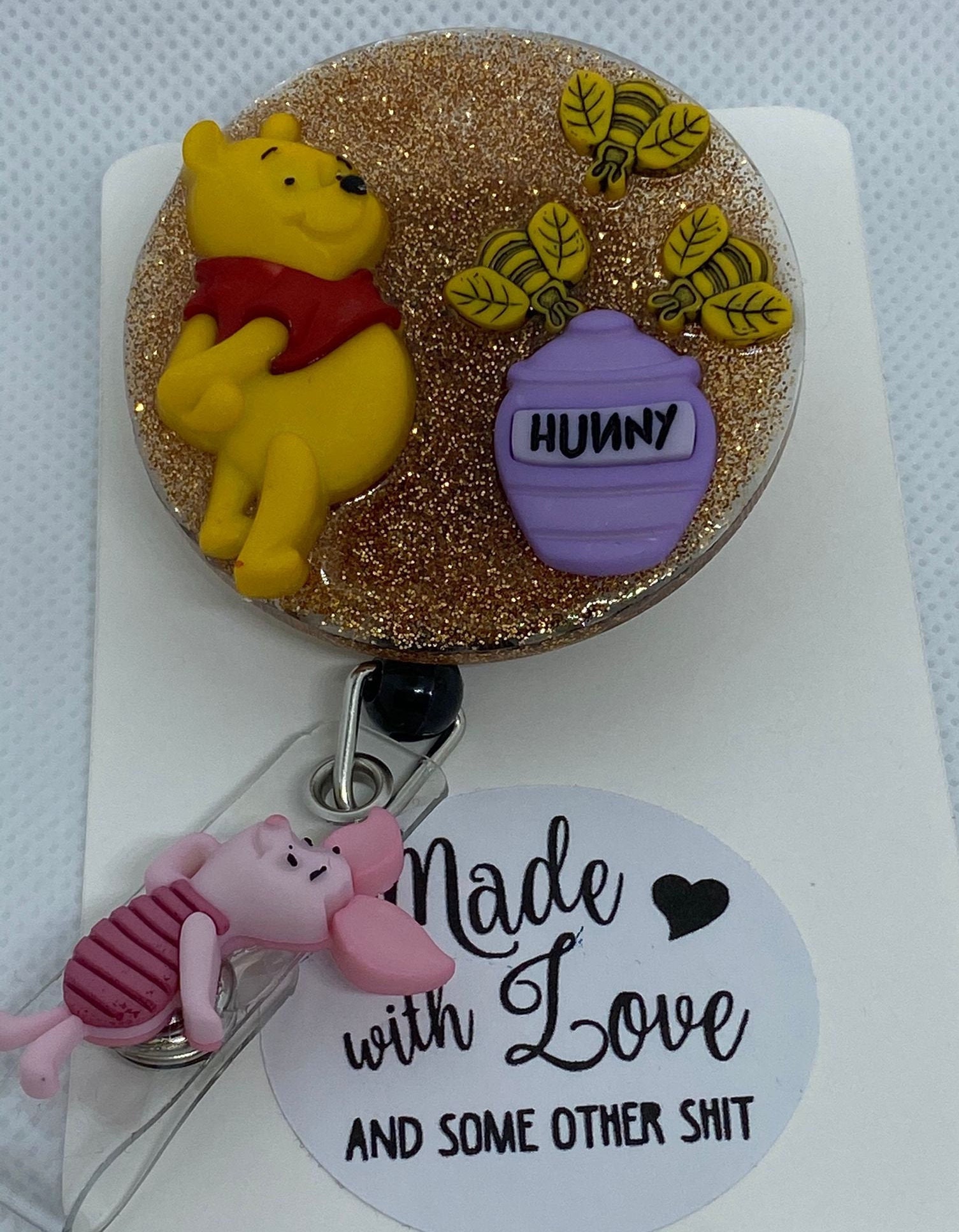 Winnie The Pooh Custom Badge Reel Etsy