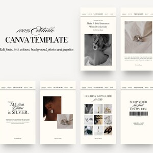 52 Editable Canva Social Media Templates | Small Business, Influencer ...