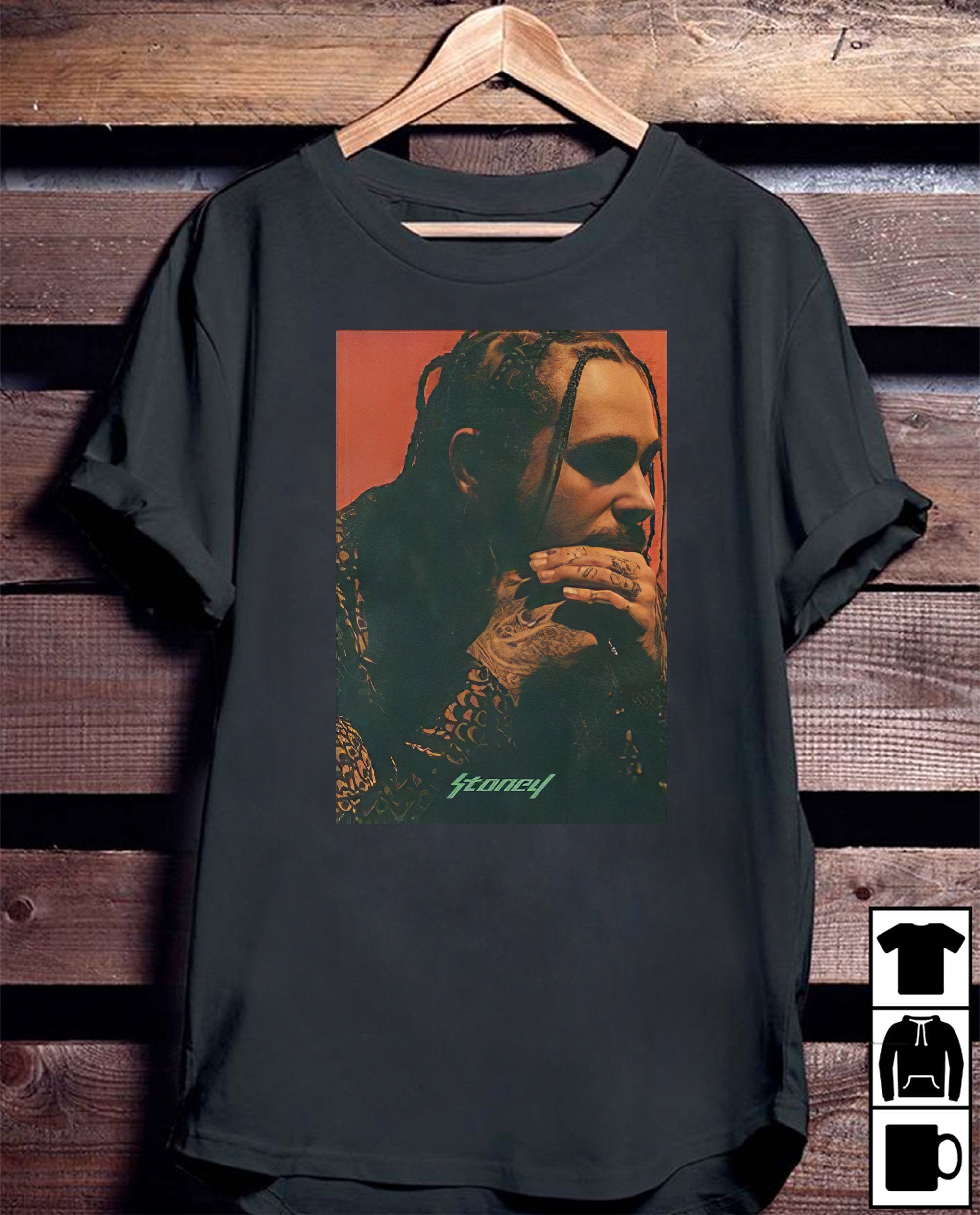 Post Malone Printed Graphic Tee Post Malone Shirt Posty Fan Etsy