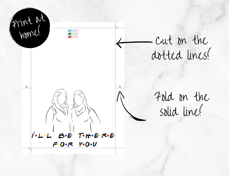 CUSTOMIZABLE Greeting Card | Printable and Customizable "i'll Be There ...