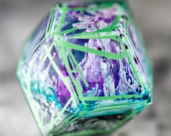 Broken Borders of the Fey: Handmade Dice Set, TTRPG, DND5E, Pathfinder