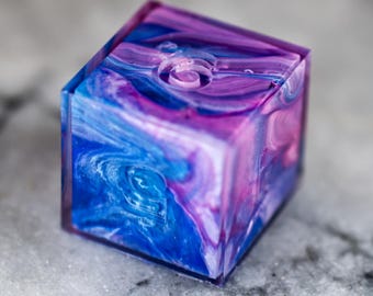 Shell of a Spell: Handmade Sharp-Edge Dice TTRPG, DND, Pathfinder - Painted to Order