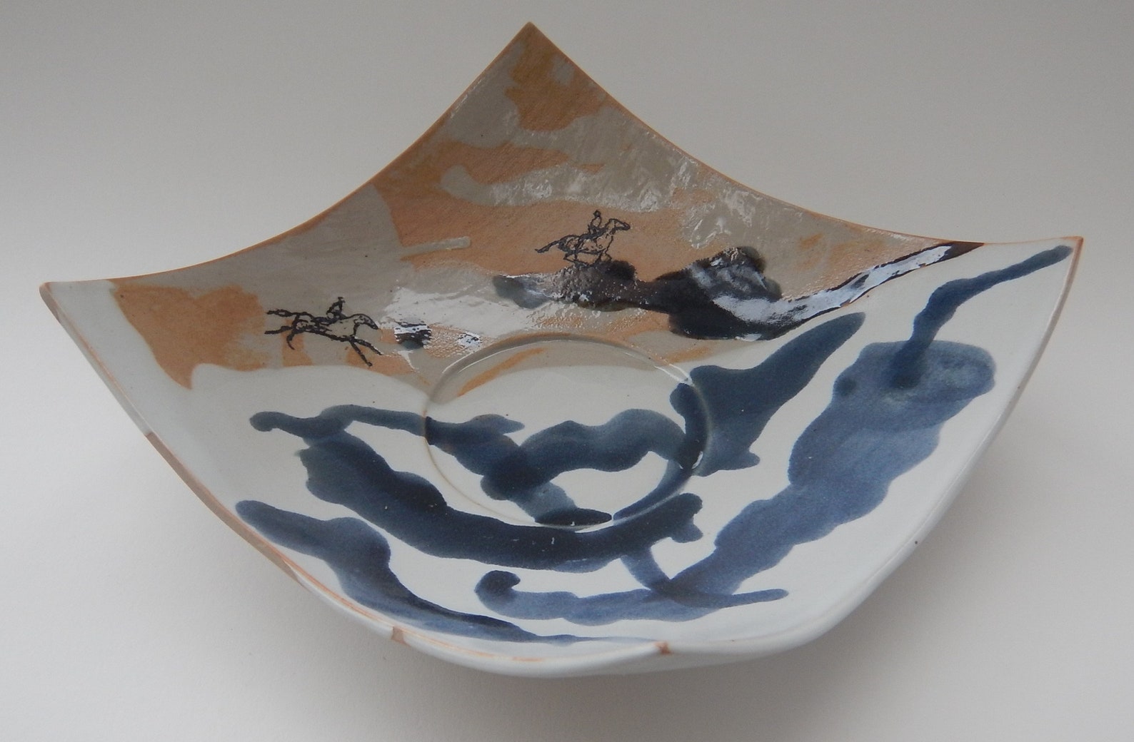 Beautiful Ceramic Square Plate Etsy