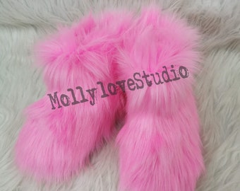 fuzzy toddler boots