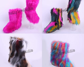 custom fur boots