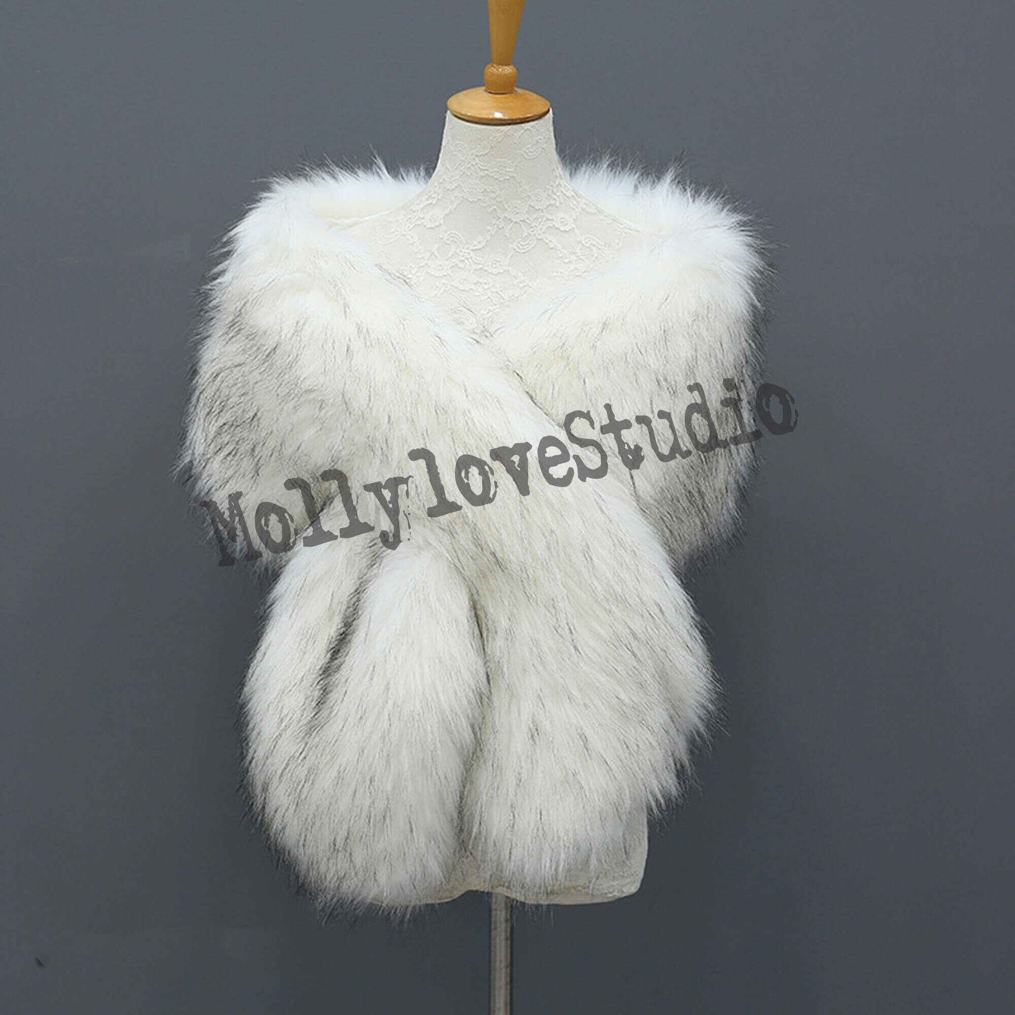 Fluffy Warm Shawl Soft Wraps Multi Colors Faux Fur Shawl for Etsy