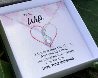 To my Wife - Greatest Love Story - Alluring Necklace