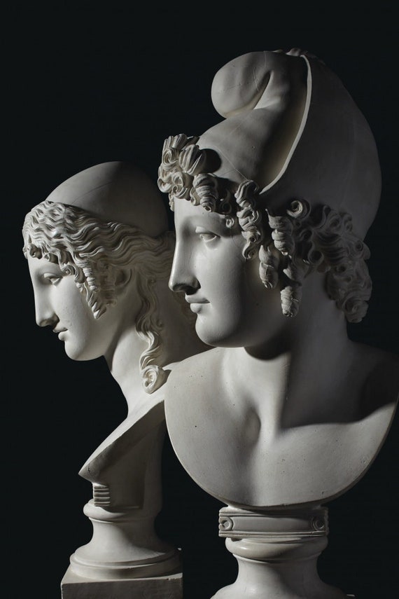 Bust of Paris Plaster of Paris Art Bust Etsy Sculpture Etsy