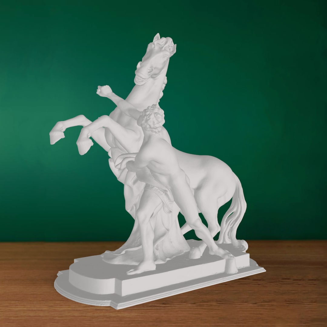 Horse Statue at Belvedere Palace, Sculpture Replica, Man Sculpture