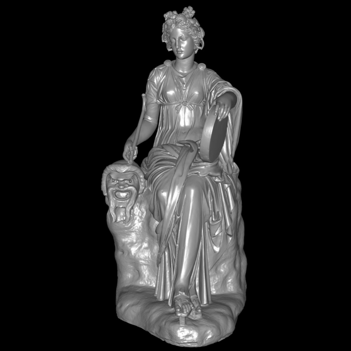 Sitzende Muse Thalia Thalia Muse Statue berühmte Kunst Etsy