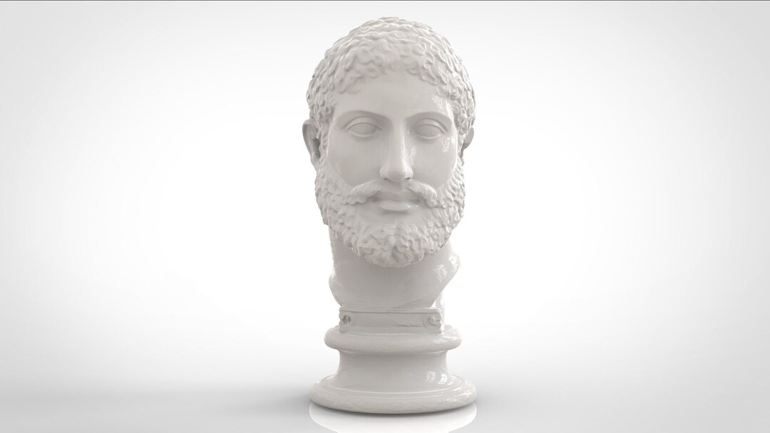 Bearded Man Bearded Man Head Sculpture Head Statue Art Etsy