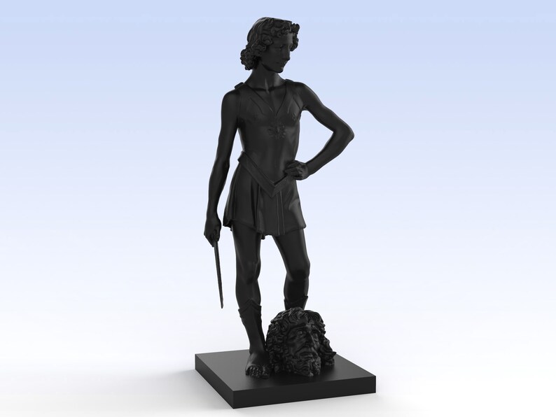 David With the Head of Goliath Statue of David David and Etsy