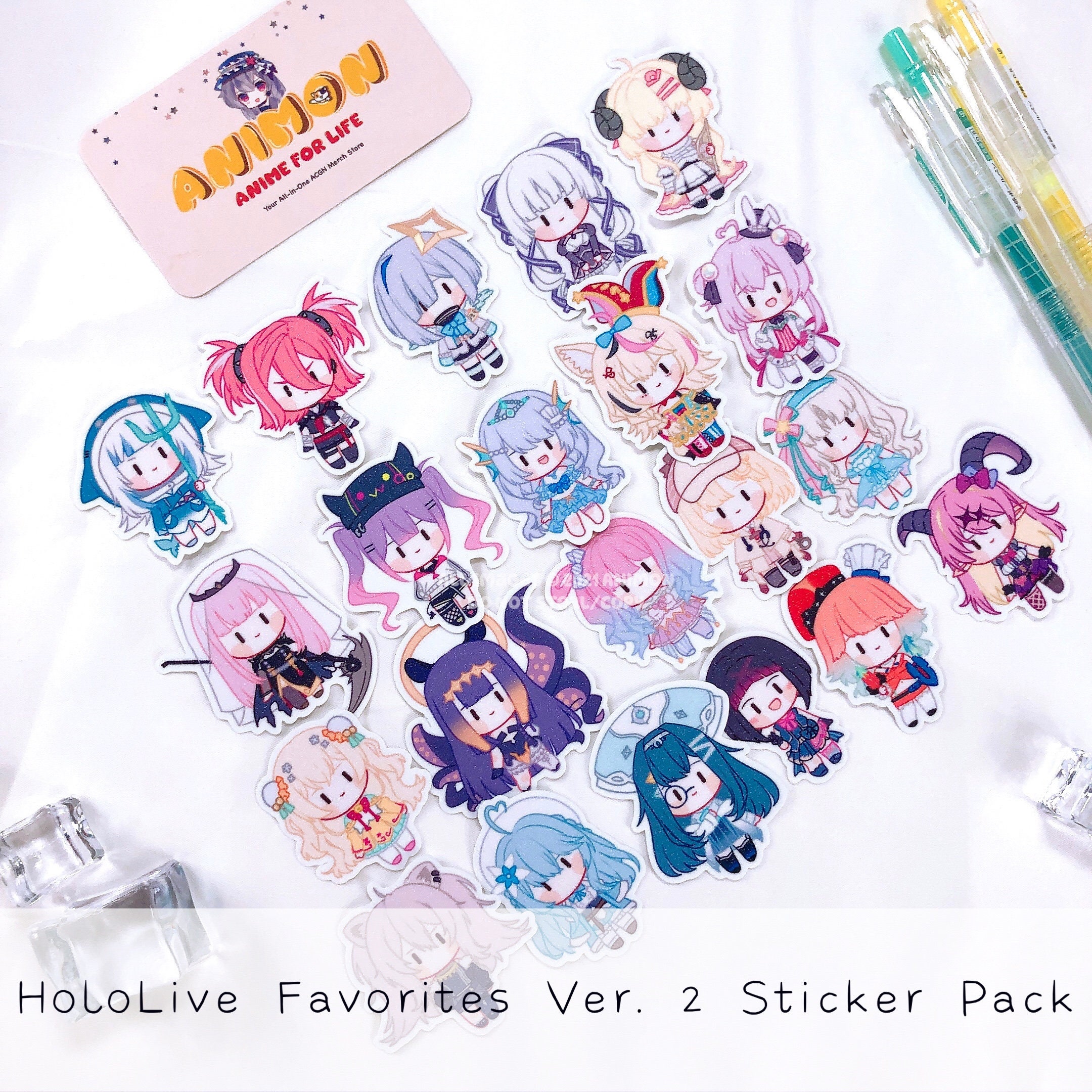 Hololive Favorites Decal Vinyl Sticker Pack - Etsy Israel