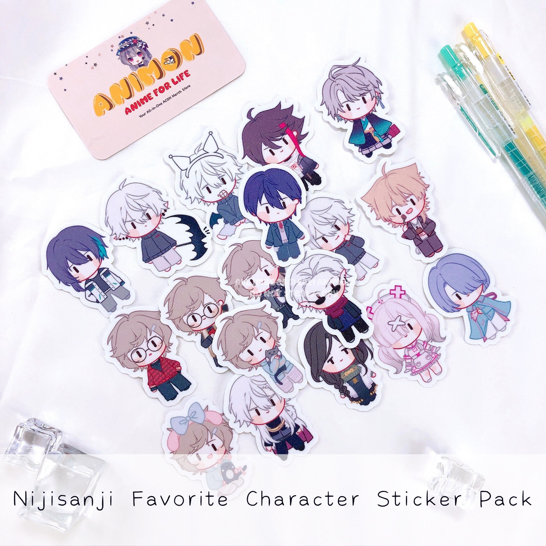 Nijisanji Favorites Decal Vinyl Sticker Pack 18 Pieces - Etsy Sweden