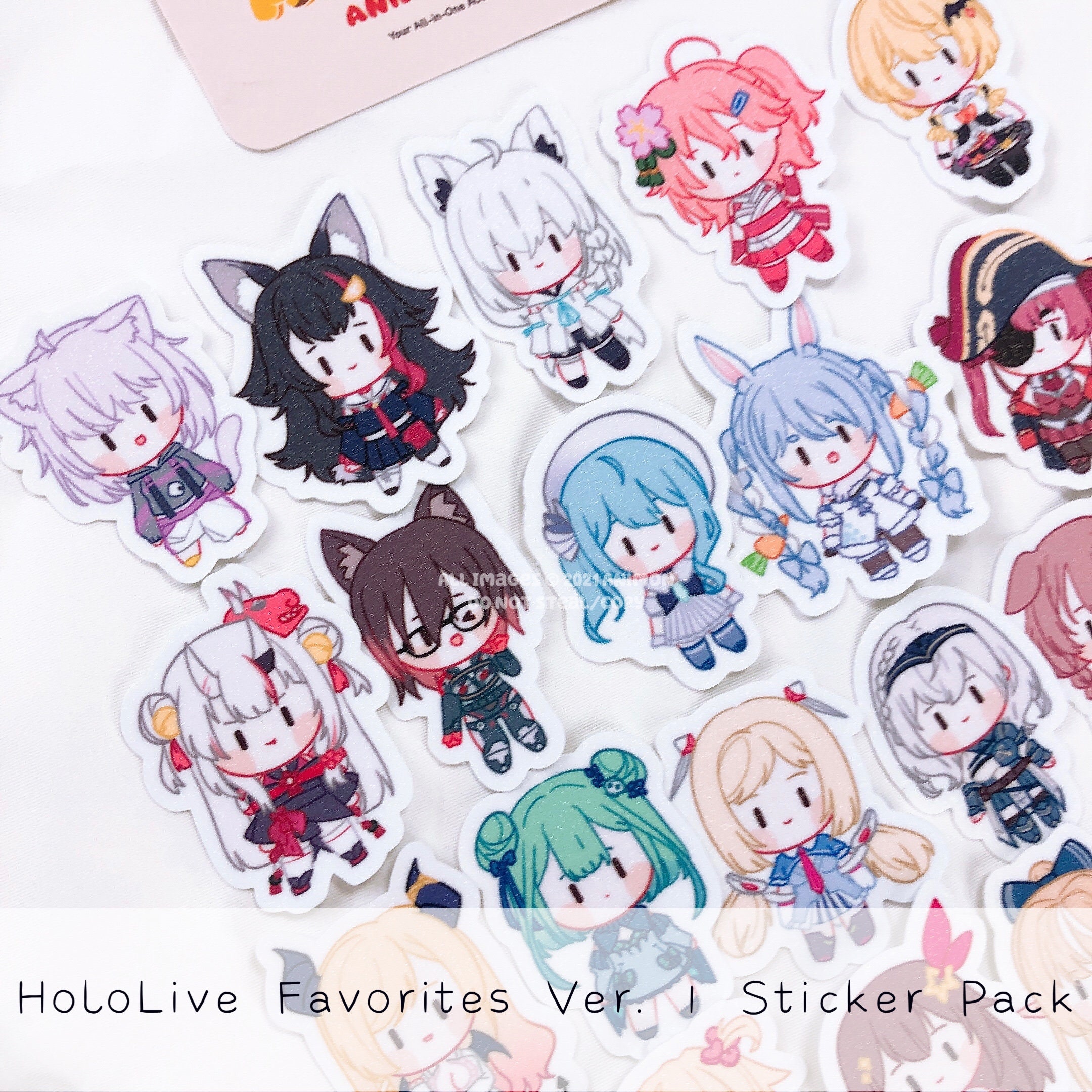 Hololive Favorites Decal Vinyl Sticker Pack - Etsy Israel