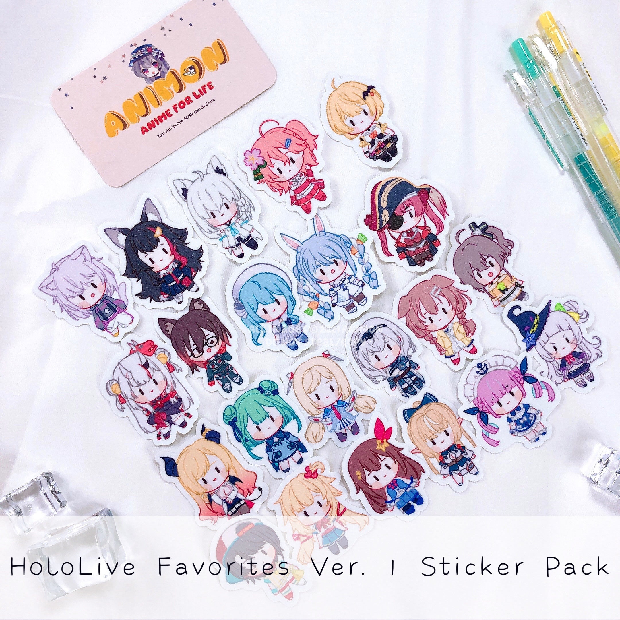 Hololive Favorites Decal Vinyl Sticker Pack - Etsy Denmark