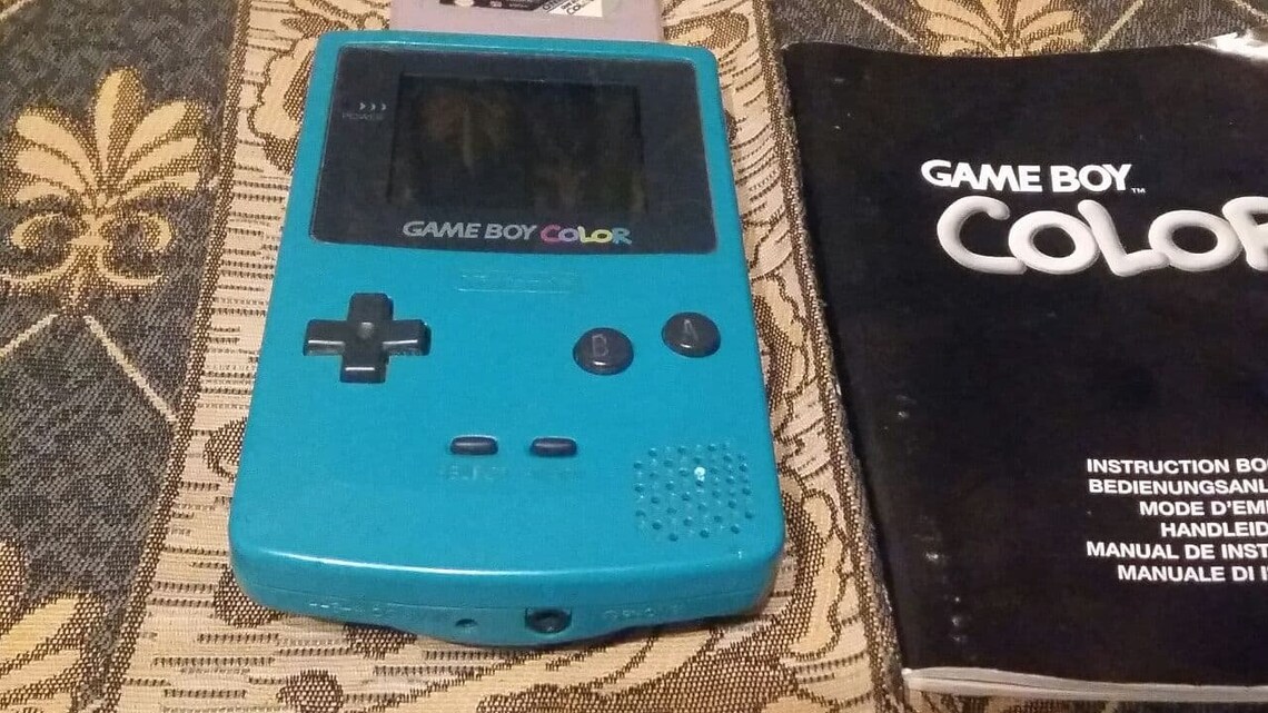 Green 1998 Nintendo GameBoy Color Console Etsy