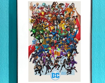 The DC Universe by David Jamison Print