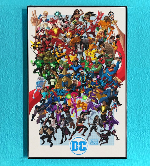 The DC Universe by David Jamison Print - Etsy