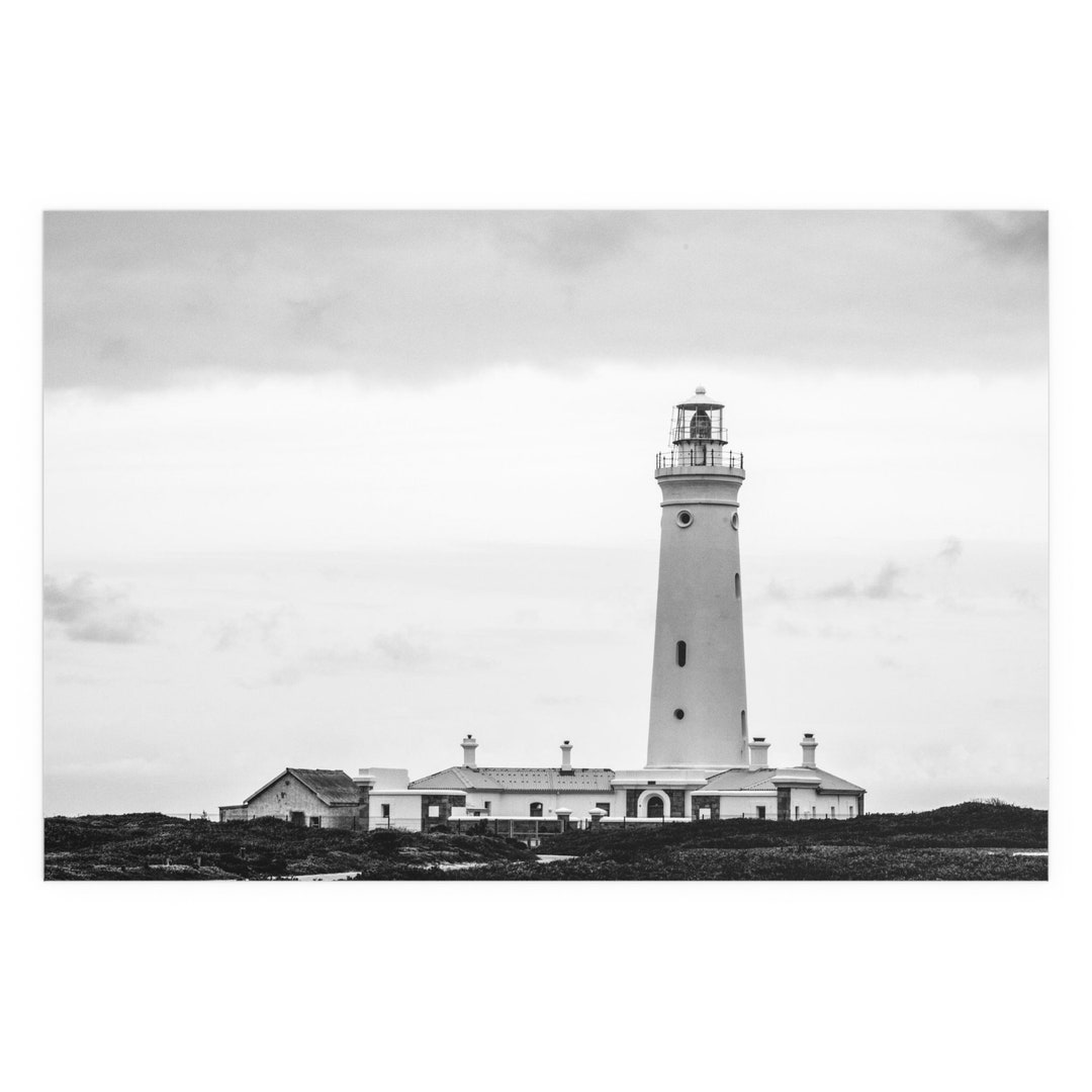 Black and White Lighthouse Silk Posters Etsy