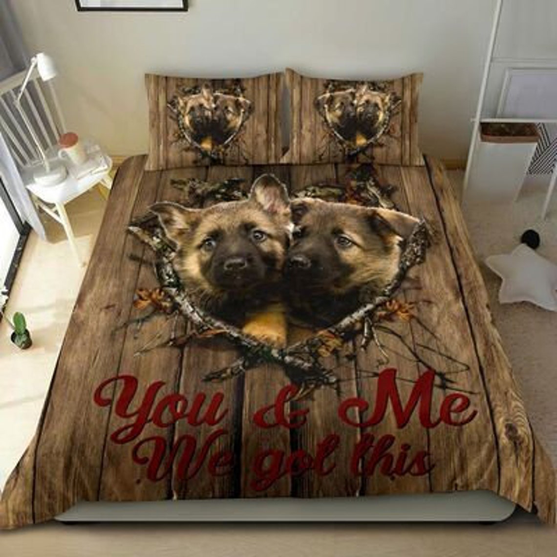 German Shepherd Bedding set Twin Queen King Duvet and Etsy