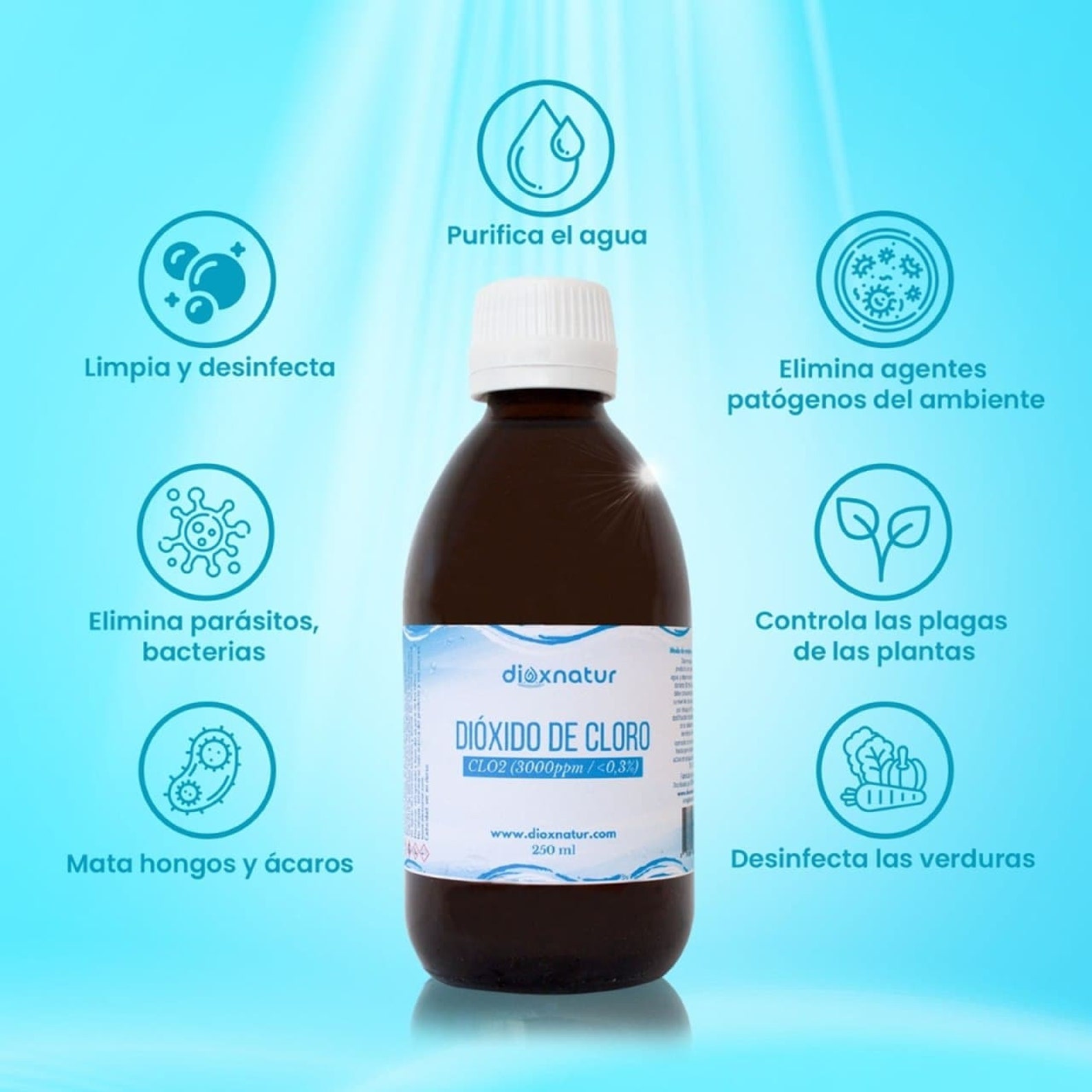 Chlorine Dioxide 250ml CDS 3000 ppm Dioxnatur High Quality Etsy