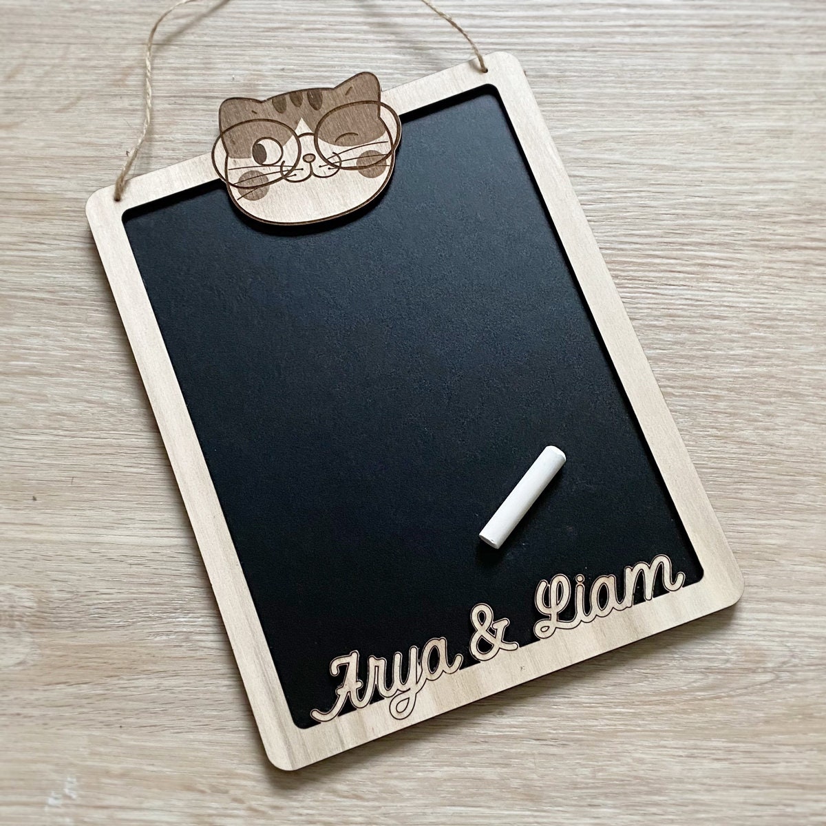 Ardoise Murale Personnalisée Chat