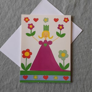 Carte enfants,invitations, goûters, remerciements, anniversaires,  carte double intérieur blanc, avec enveloppe blanche