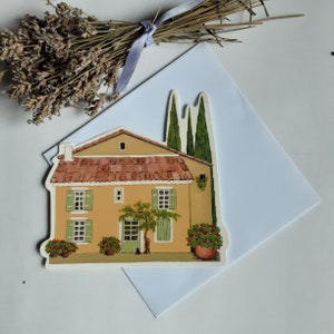 provence - Mas Provençal cut postcard