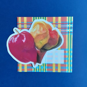 antilles,carte postale découpée  Antilles Piments caraïbes avec enveloppe assortie