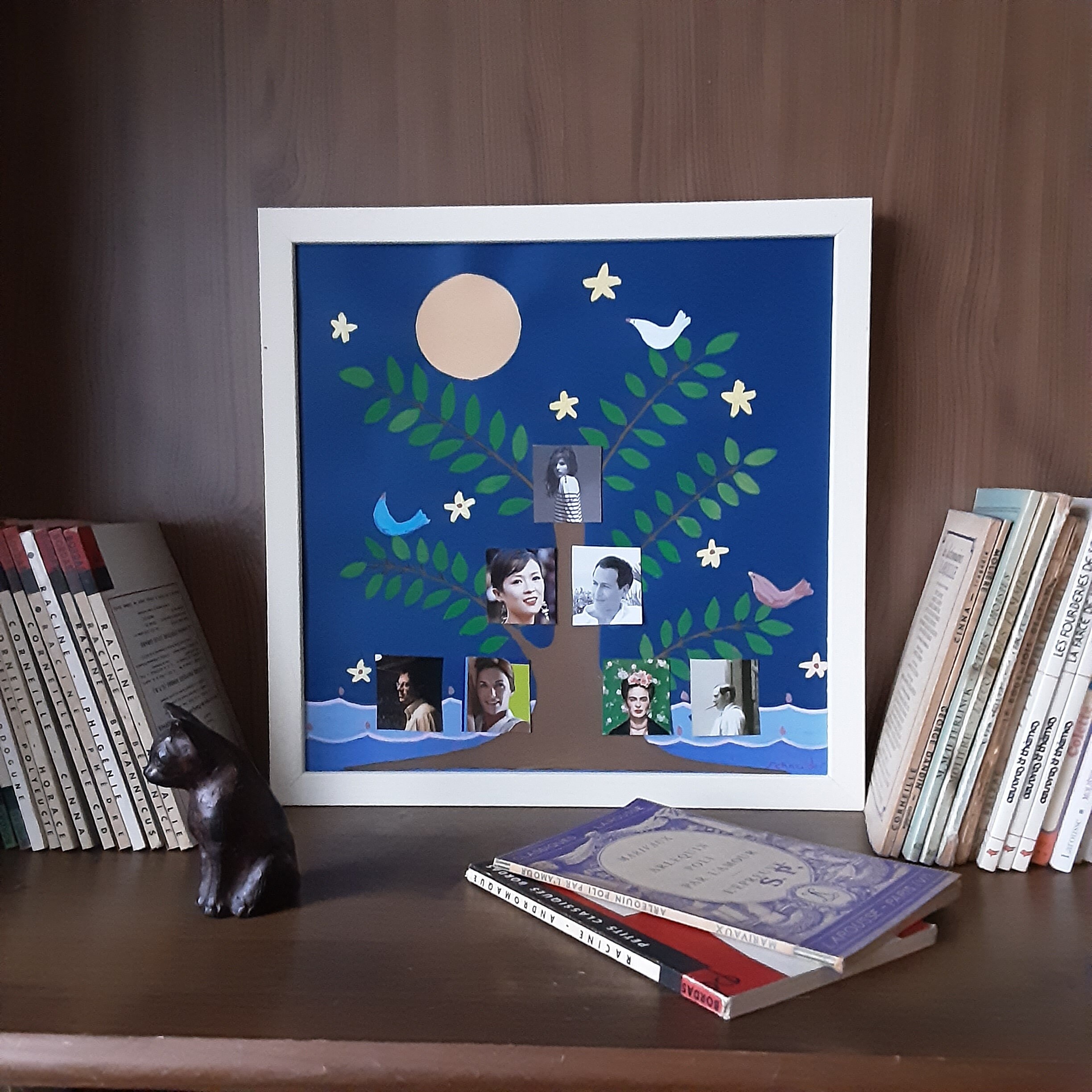 Arbre Généalogique - 3 Générations d'après Une de Mes Gouaches Originales