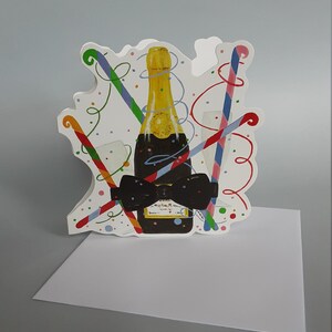 carte de voeux découpée,  invitations,anniversaires et fêtes,